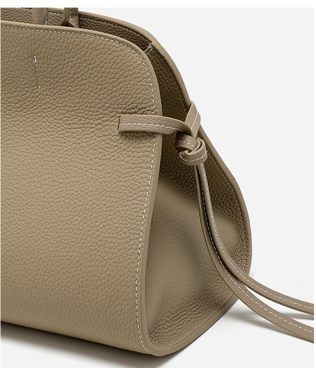 Top grain leather tote bag office Women’s bags Fashion handbags  Genuine leather handbags  shoulder bag for everyday use Minimalist leather purse no logo Structured leather bag