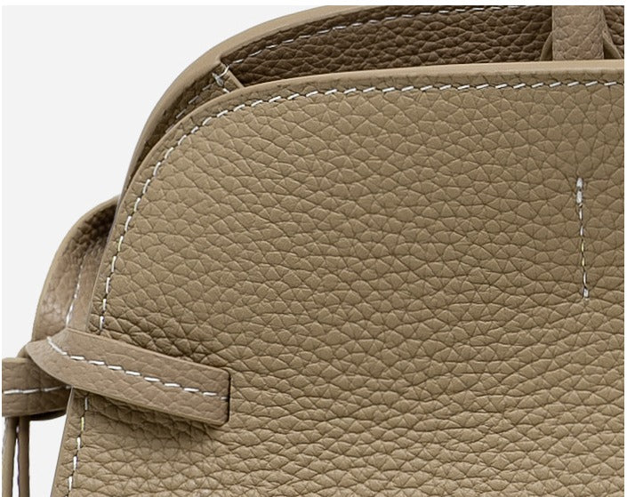 Top grain leather tote bag office Women’s bags Fashion handbags  Genuine leather handbags  shoulder bag for everyday use Minimalist leather purse no logo Structured leather bag
