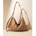 Leather  bag office Work bag for women Shoulder Hobo Bag Commuter Hobo Soft Leather Bag  No logo genuine leather shoulder bag